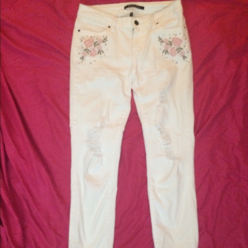 Flower jeans